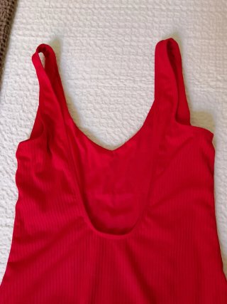 Bañador mujer rojo