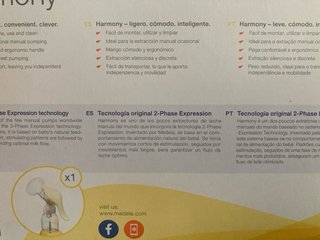 Medela Harmony Saca Leches Manual y bolsas