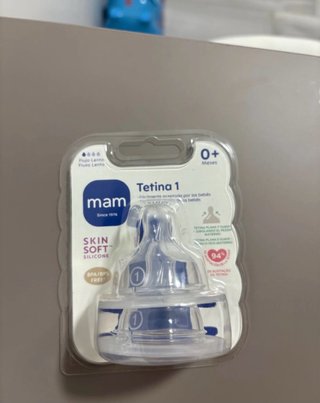 2 Tetinas Mam Flujo Lento 0+ Meses