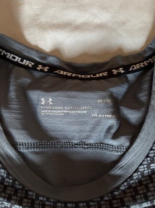 Maglietta Under Armour da Palestra Nero/Grigio