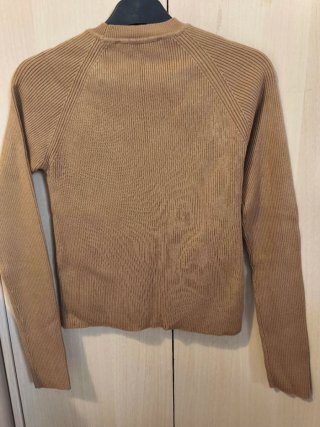 Jersey Zara tachuelas marrón S