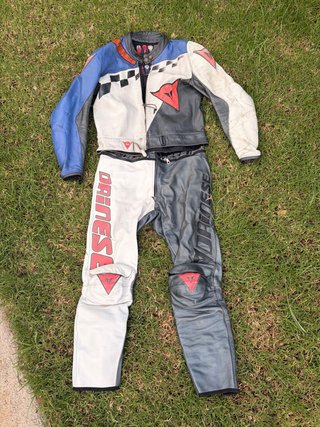 Mono Dainese Cuero Vintage 2 Piezas Talla M