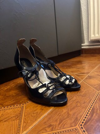 Zapatos de tacón Zara azules