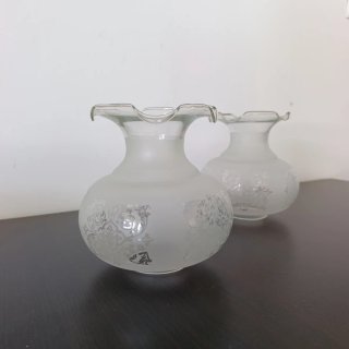 2 Tulipas de Cristal para Lámpara