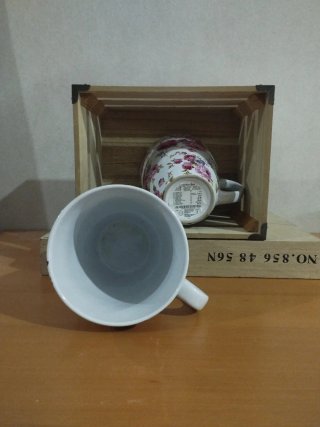Juego de 2 Tazas Florales Cerámica