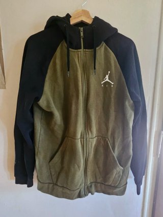 Sudadera Air Jordan con cremallera - Verde y Negro