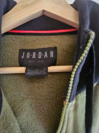 Sudadera Air Jordan con cremallera - Verde y Negro