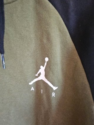 Sudadera Air Jordan con cremallera - Verde y Negro