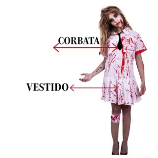 Disfraz Colegiala Zombie Mujer Talla S/M
