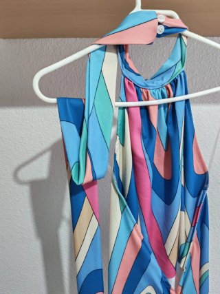 Vestido largo fiesta escote espalda