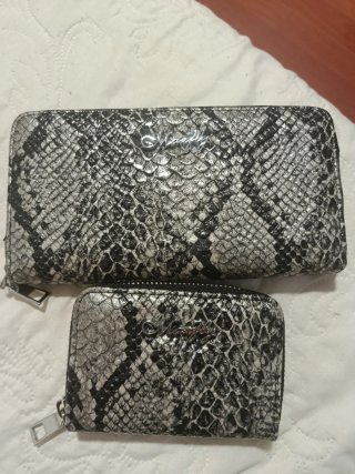Set de Carteras Estampado Serpiente