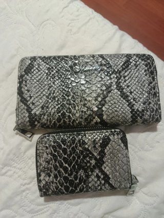 Set de Carteras Estampado Serpiente