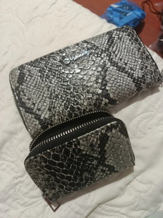 Set de Carteras Estampado Serpiente