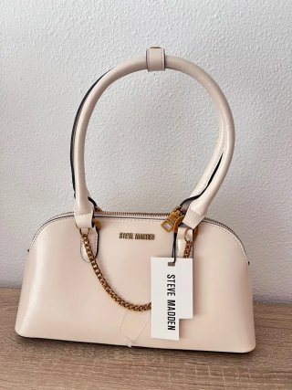 Bolso Steve Madden Beige y Dorado
