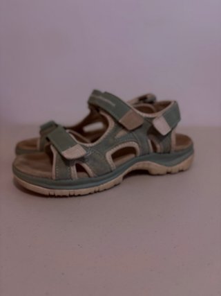 Sandalias trekking niños beige/verde