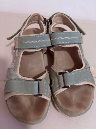 Sandalias trekking niños beige/verde