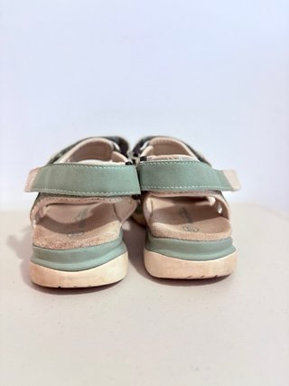 Sandalias trekking niños beige/verde