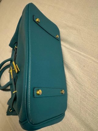 Borsa Teal Pelle