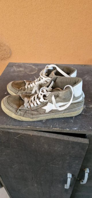 Scarpe uomo verdi alte