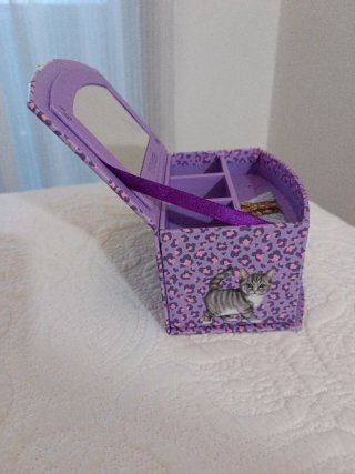 Joyero Top Model Morado y Rosa