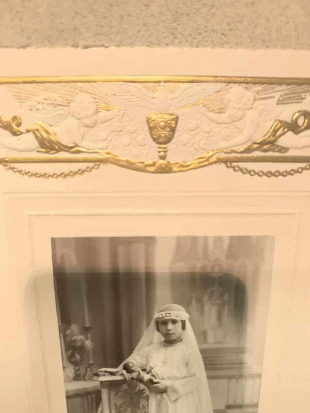 Fotografía antigua Primera Comunión Bañón Vich
