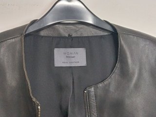 Chaqueta 100% piel. El Corte Inglés Woman, Talla L