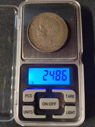 Moneda 5 Pesetas Alfonso XIII 1898