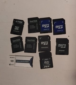Lote adaptadores Micro SD y Memory Stick