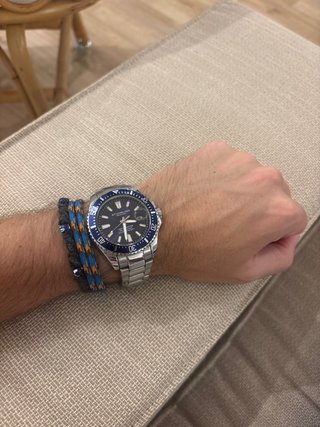Reloj Stuhrling Dephmaster Azul y Plateado