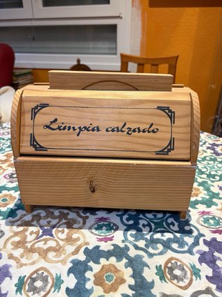 Caja Limpia Calzado Madera