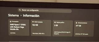 Portátil ASUS ZenBook 14 UM431D Ryzen 7 16GB