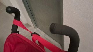 Silla de paseo MacLaren roja