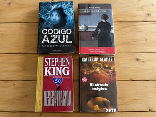 Lote 4 libros Stephen King y más