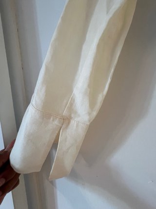 Blusa Zara Beige Cruzada Talla XS