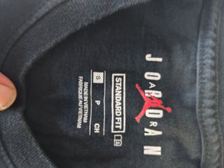 Camiseta Air Jordan Negra Mujer