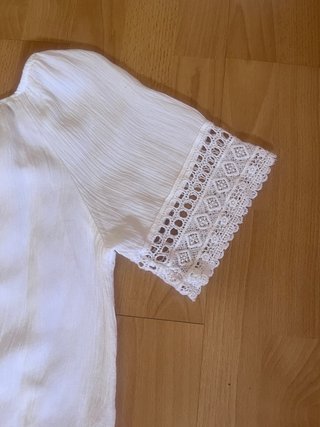 Blusa blanca manga corta