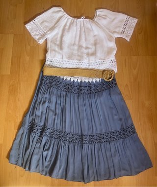 Blusa blanca manga corta