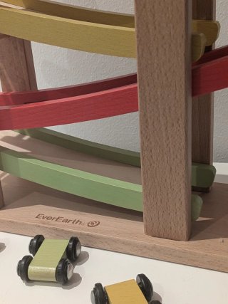 Rampa de madera juguete para coches EverEarth