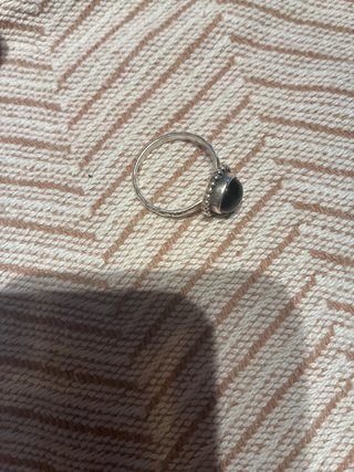 Anillo Georg Jensen Plata Piedra Negra