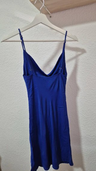 Vestido Bershka S azul corto