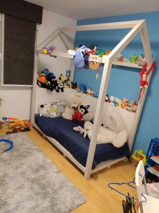 Cama casita infantil madera