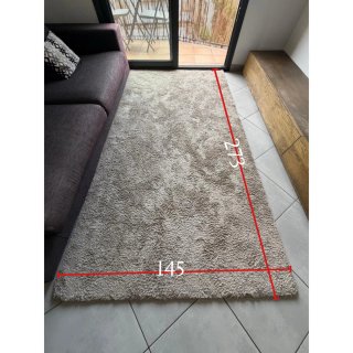 Alfombra Beige/Gris 273x145 cm