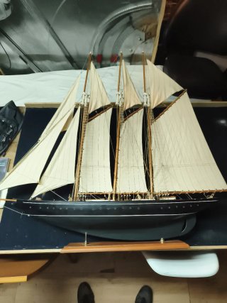 Maqueta de velero 3 mástiles