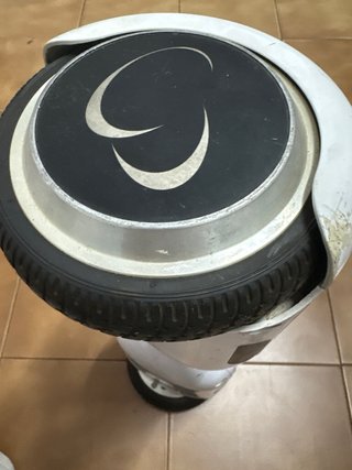 Hoverboard blanco con diseño