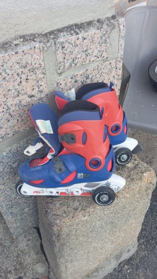 Patines Oxelo Azules y Rojos Talla 34-36