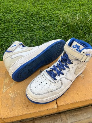 Nike Air Force 1 Mid Blancas y Azules