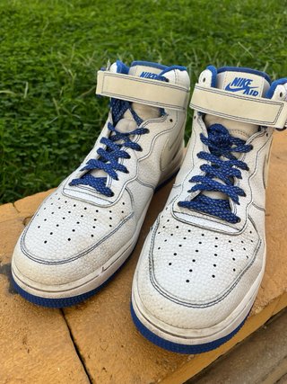 Nike Air Force 1 Mid Blancas y Azules