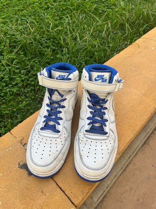 Nike Air Force 1 Mid Blancas y Azules