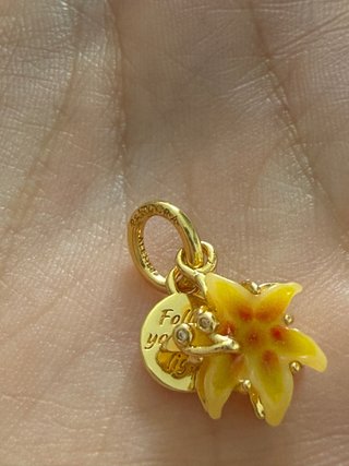 Charm Pandora Flor Amarilla Rapunzel Nuevo