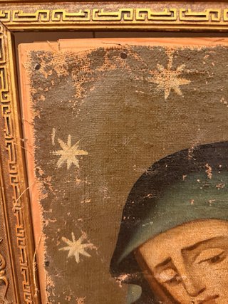Antiguo cuadro Virgen de los Dolores